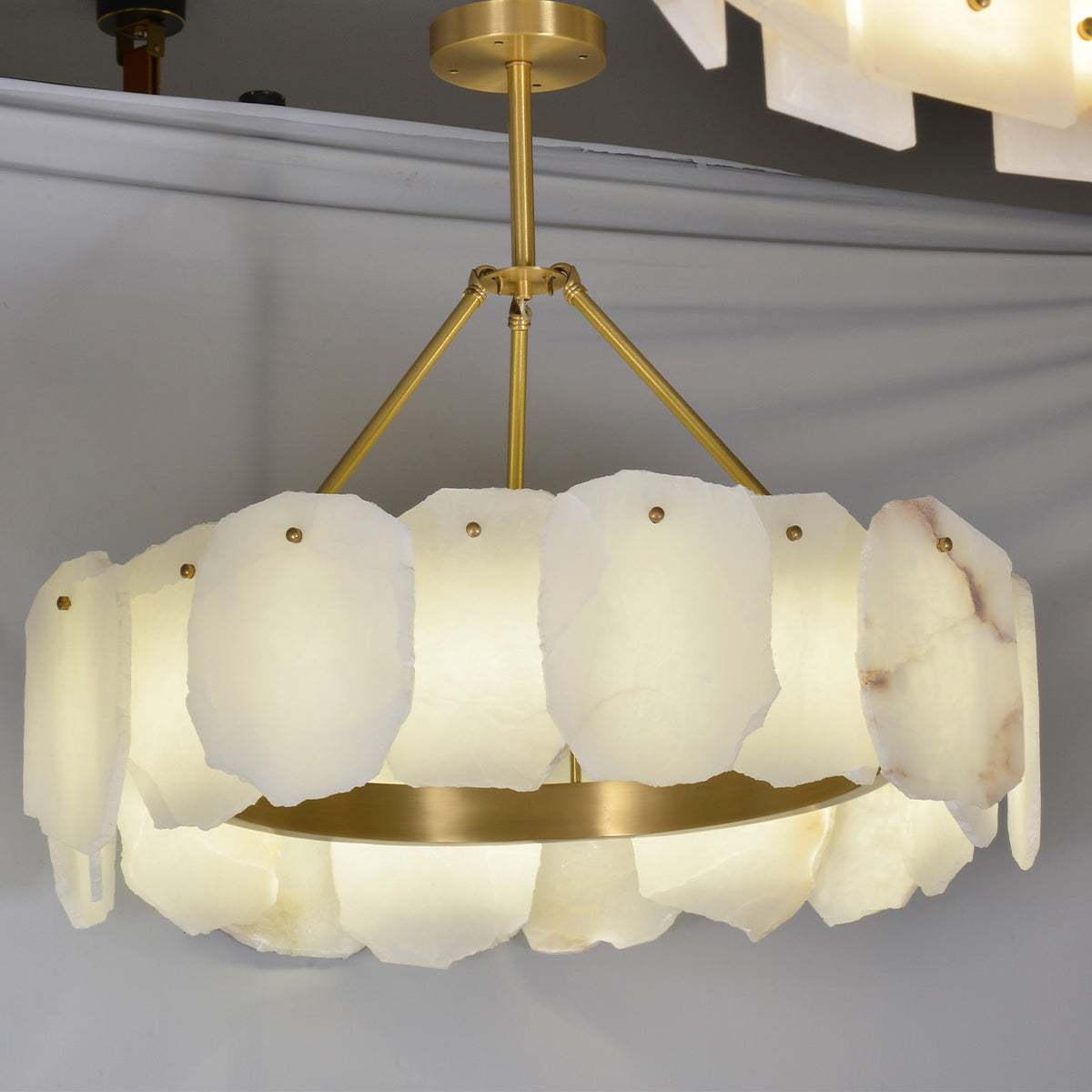 High-End Alabaster Chandelier