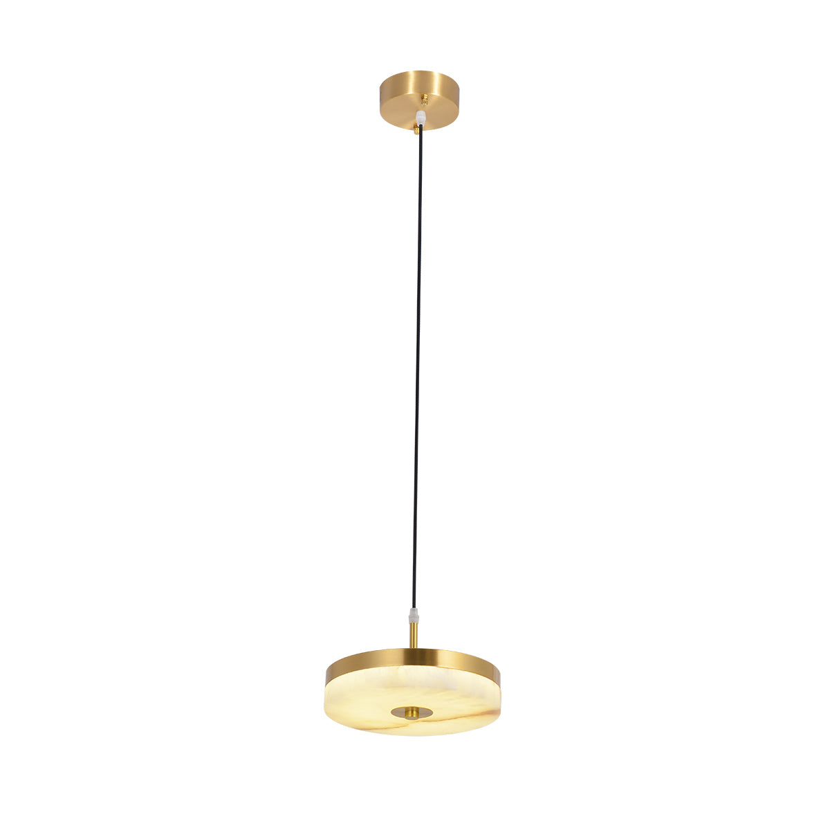 Snowflake gypsum metal Pendant Light