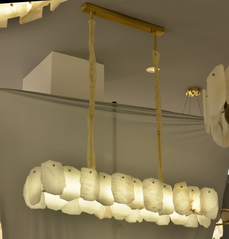 Upscle Alabaster Chandelier For Dinning Room