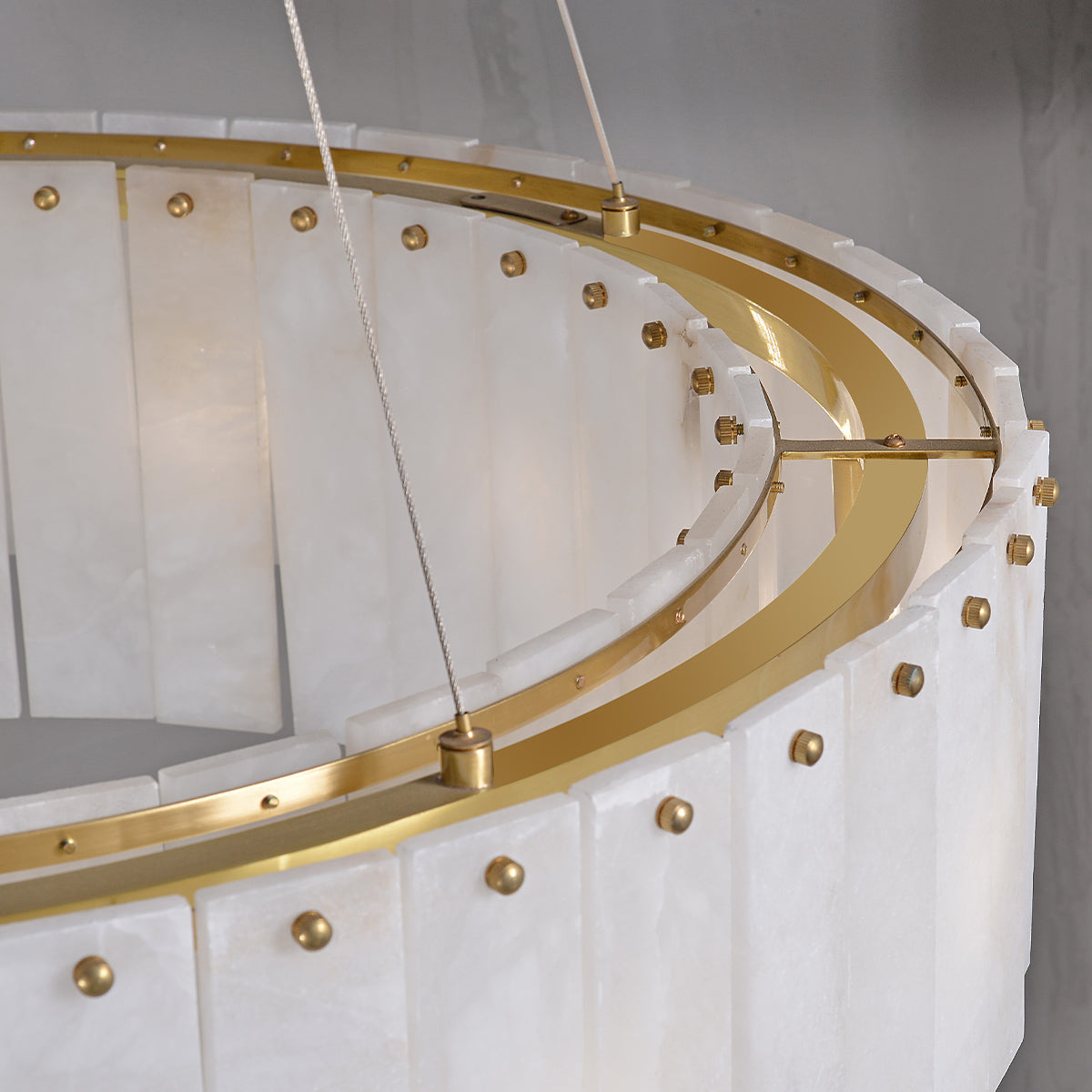 Modern White Round Chandelier