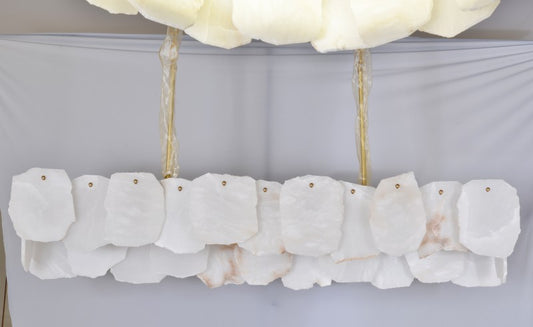 Upscle Alabaster Chandelier For Dinning Room